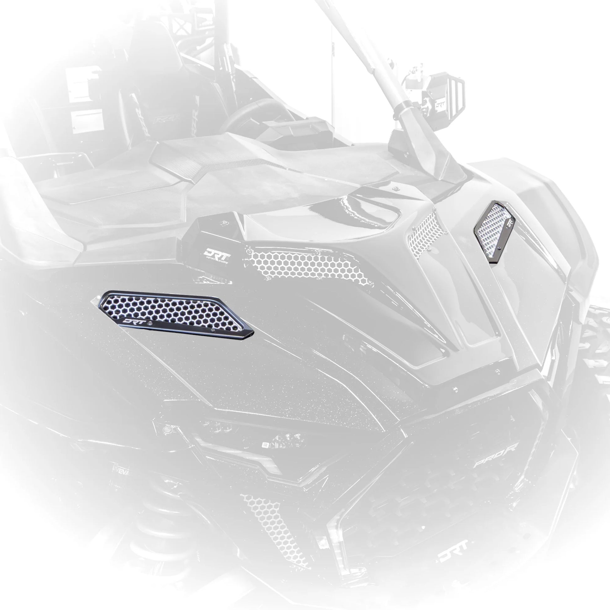 Close-up of a motorcycle with a transparent background