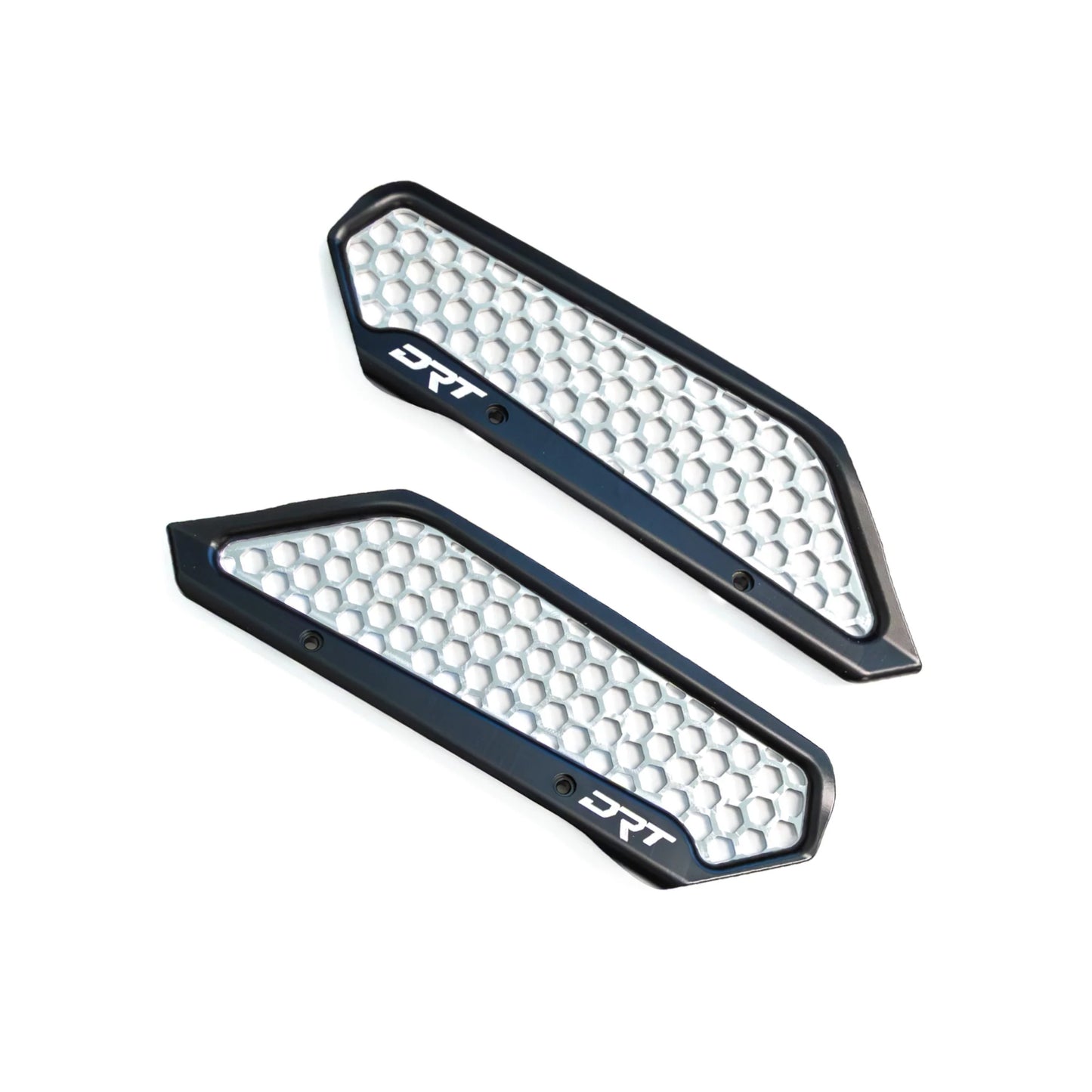 Two honeycomb-patterned covers with 'DRT' branding on a white background