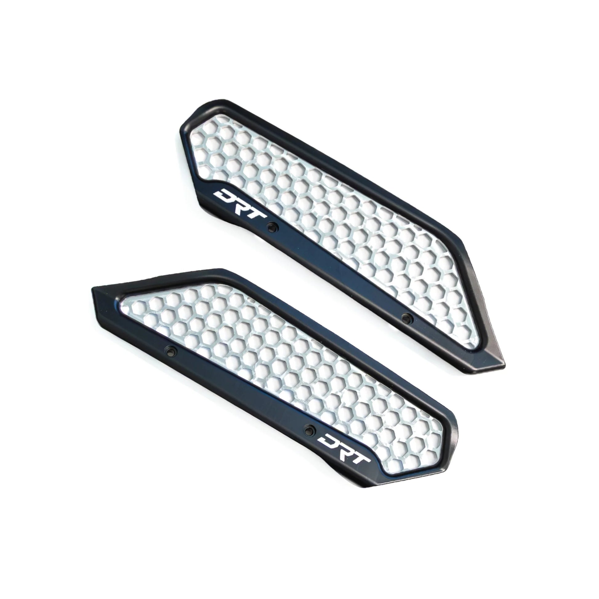 Two honeycomb-patterned covers with 'DRT' branding on a white background