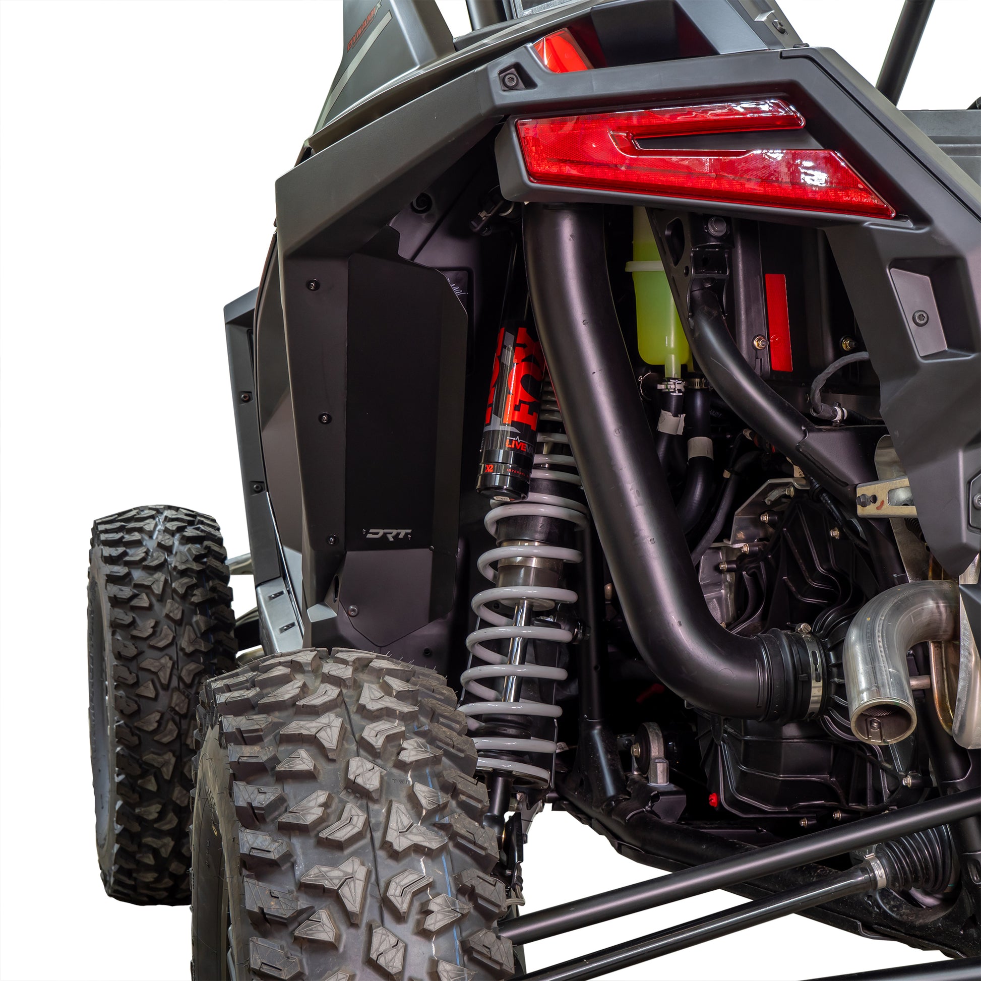 DRT Motorsports Polaris Pro XP / Turbo R Aluminum Rear Inner Fender Guards Mounted Side