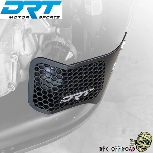 Oil filter guard installed on grey background