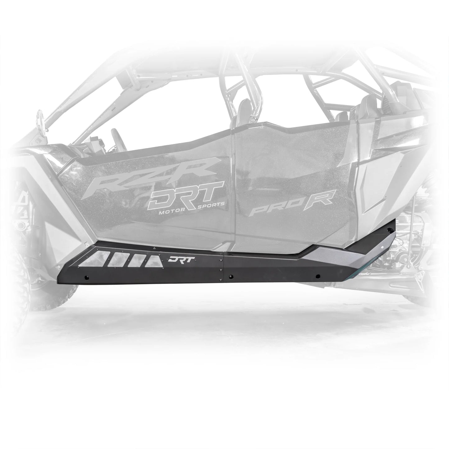 DRT Heavy Duty Rock Sliders Rails Polaris PRO SERIES RZR PRO XP S TURBO R 4-SEAT Side Profile