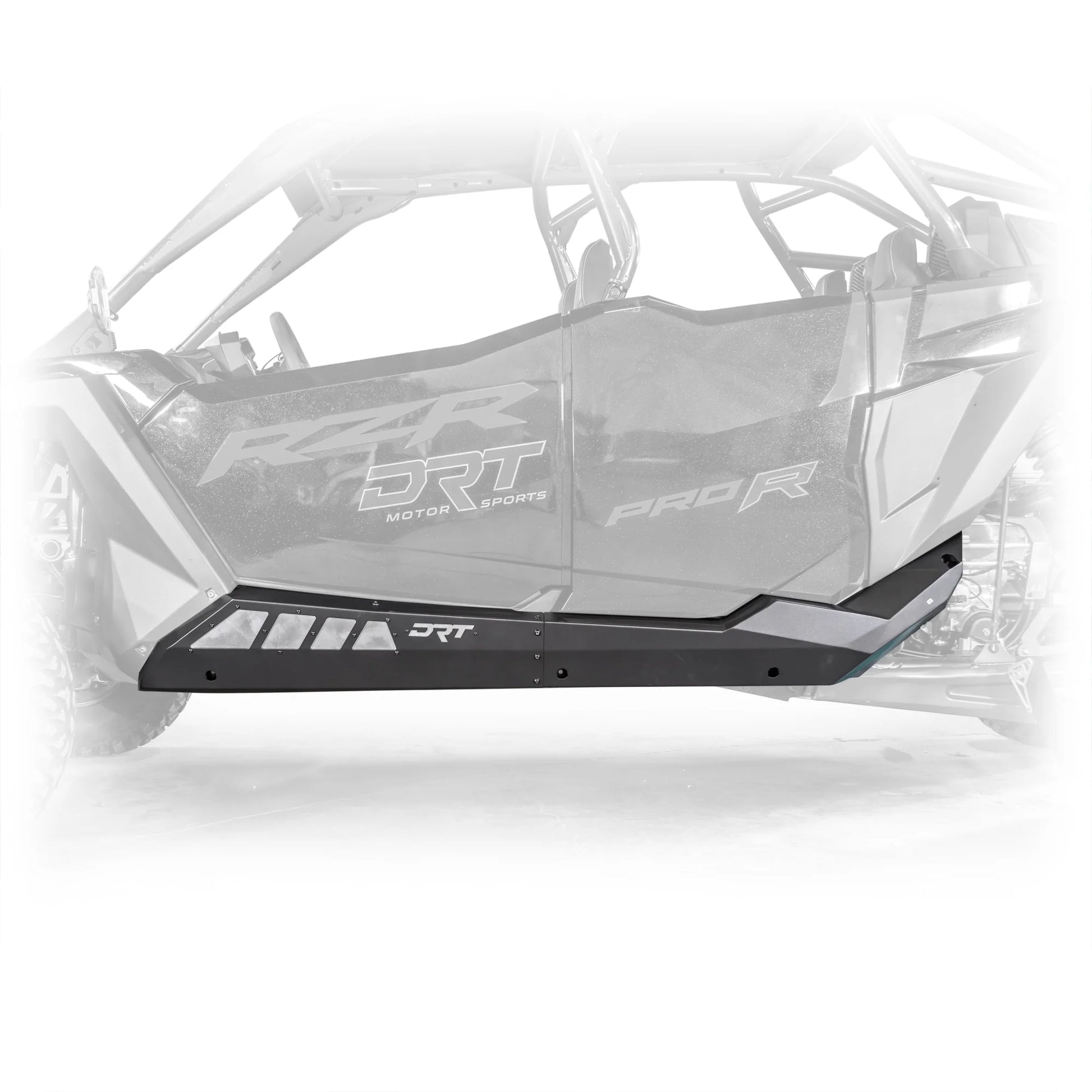 DRT Heavy Duty Rock Sliders Rails Polaris PRO SERIES RZR PRO XP S TURBO R 4-SEAT Side Profile