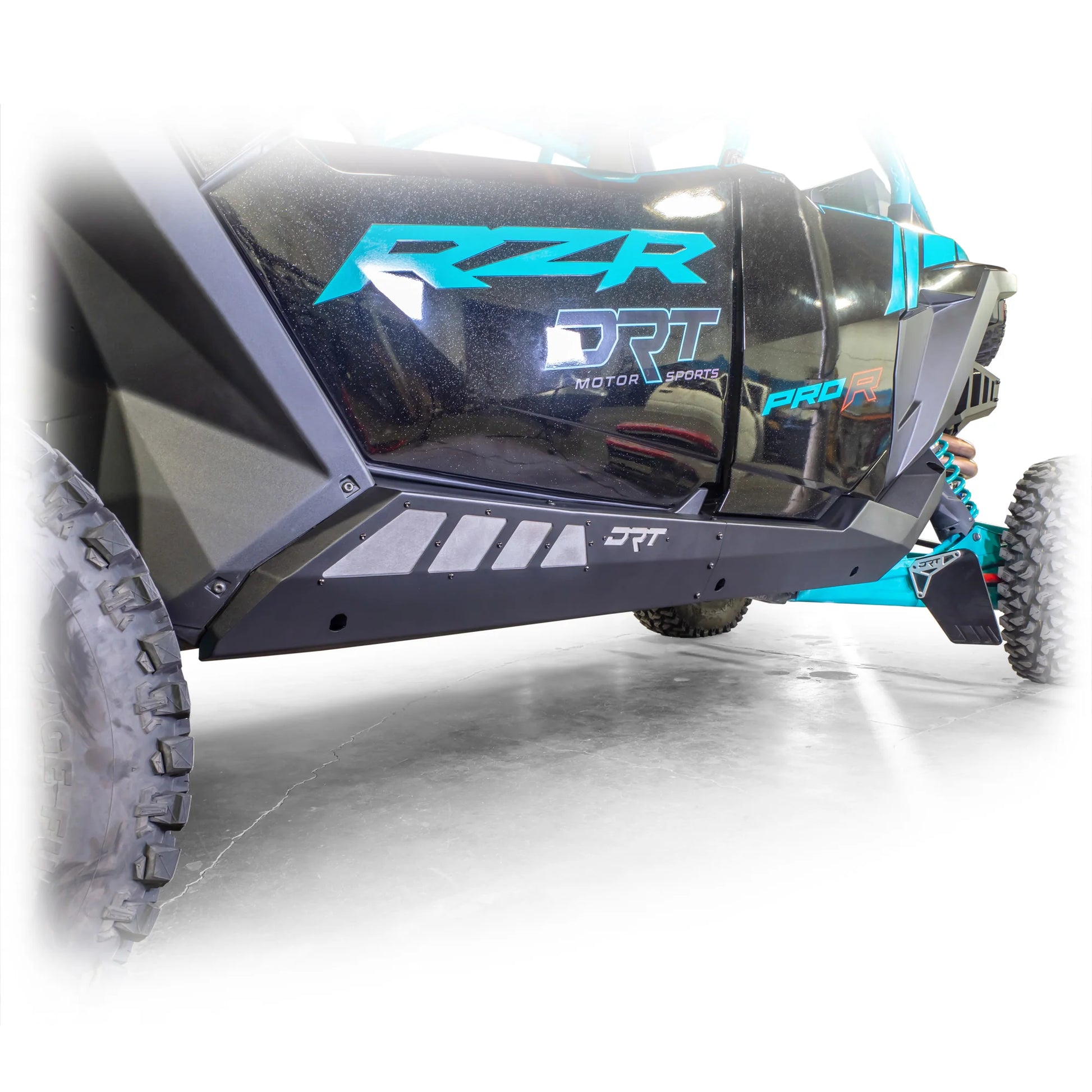 DRT Heavy Duty Rock Sliders Rails Polaris PRO SERIES RZR PRO XP S TURBO R 4-SEAT Accent Panels