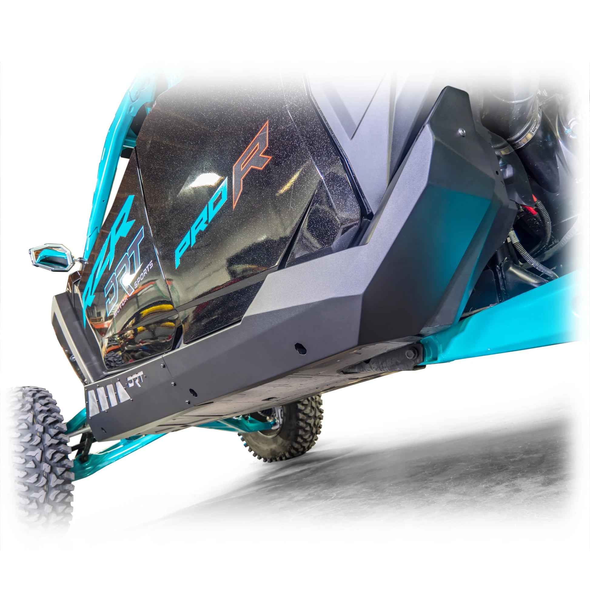 DRT Heavy Duty Rock Sliders Rails Polaris PRO SERIES RZR PRO XP S TURBO R 4-SEAT Bottom View