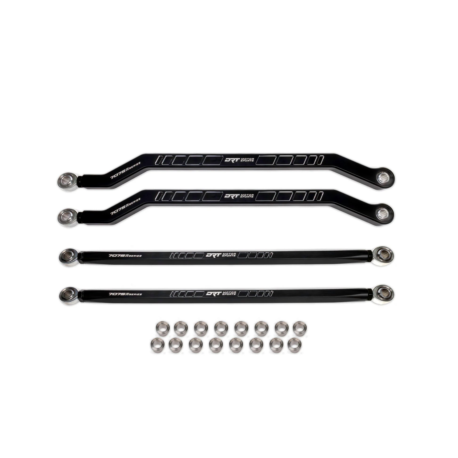 DRT Billet Race Series 7075 XD Hi Clearance Radius Rods Bar Arms RZR PRO R PRO S TURBO R complete kit with spacers