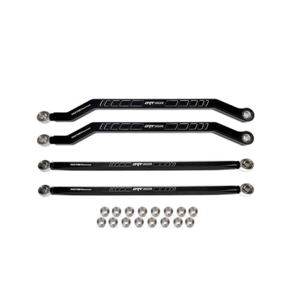 DRT Billet Race Series 7075 XD Hi Clearance Radius Rods Bar Arms RZR PRO R PRO S TURBO R complete kit with spacers