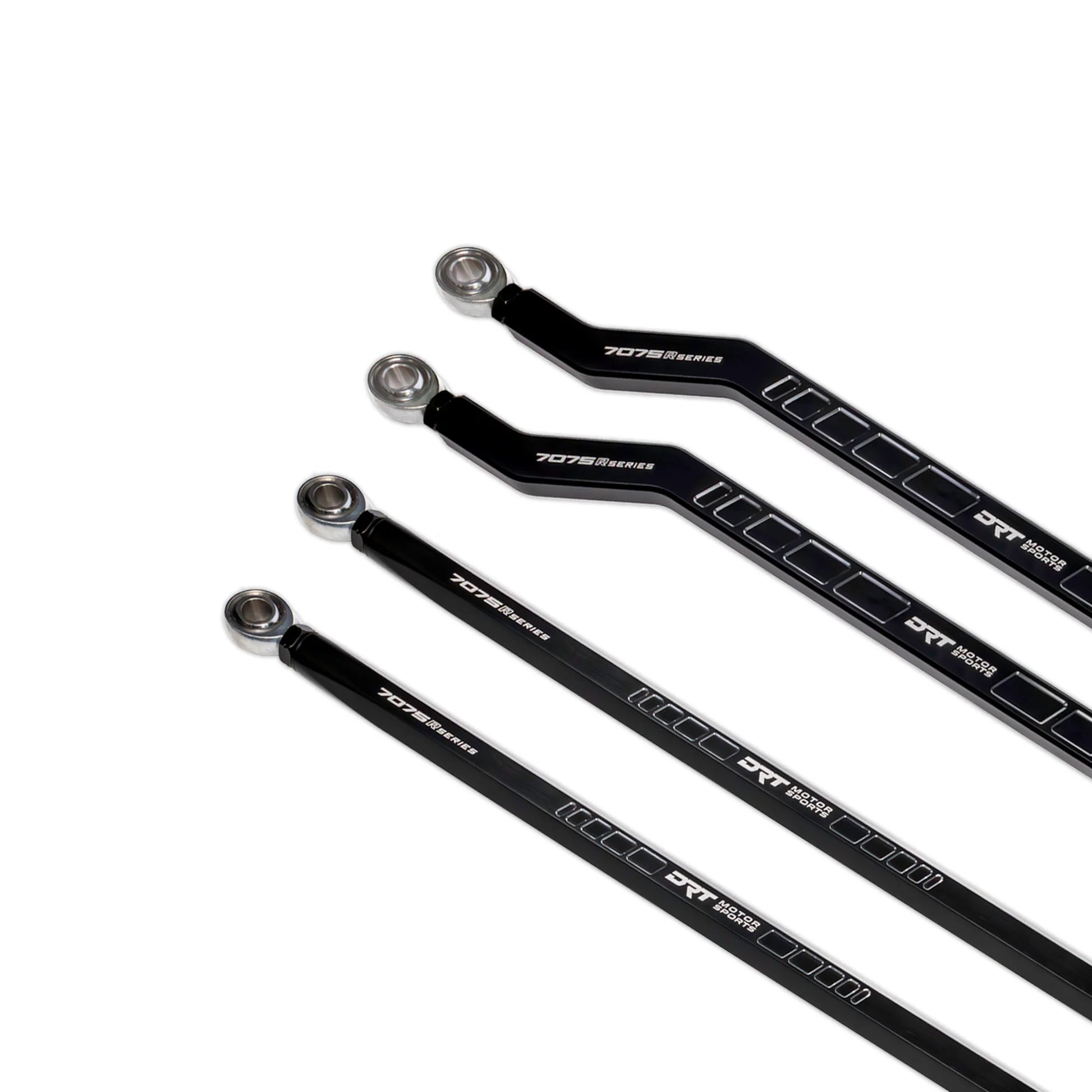 DRT Billet Race Series 7075 XD Hi Clearance Radius Rods Bar Arms RZR PRO R PRO S TURBO R  Side View white background