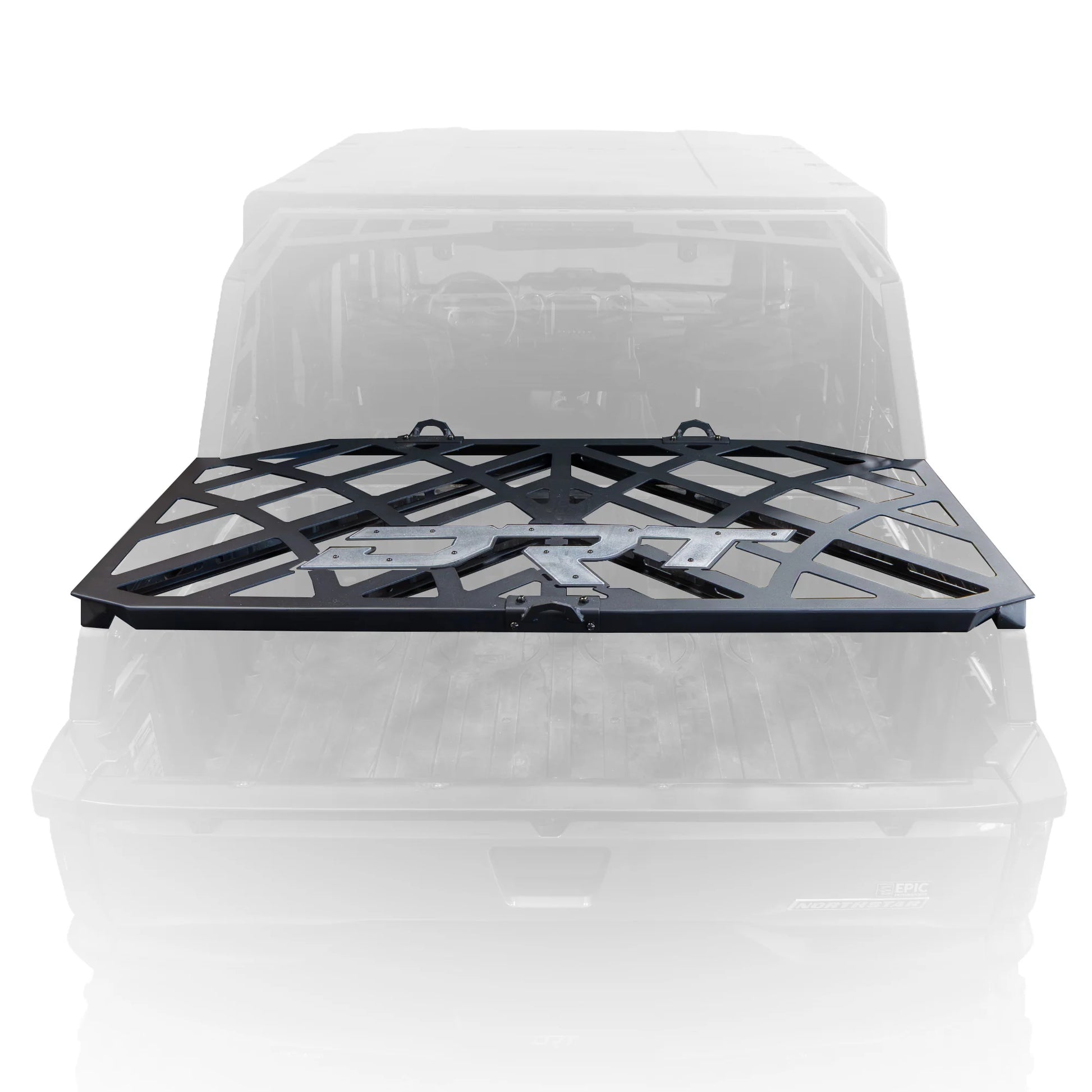 Car roof rack on a white background