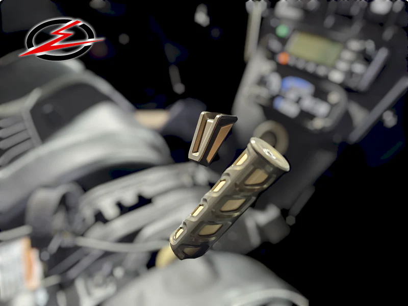 Elektric Offroad Designs Billet Shifter Shift Knob & Passenger Handle Can Am Maverick X3 Gun Metal Mounted #2