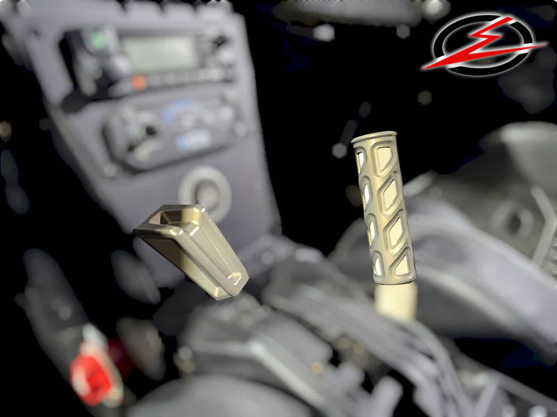 Elektric Offroad Designs Billet Shifter Shift Knob & Passenger Handle Can Am Maverick X3 Gun Metal Mounted