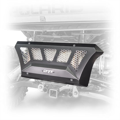 DRT Polaris Xpedition 2024+ ADV XP Aluminum Vented Exhaust Cover Black mounted side view