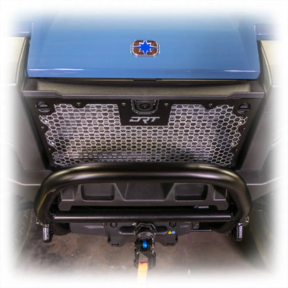 DRT Aluminum Mesh Grill Radiator Guard Polaris XPEDITION 2024+ close Top View