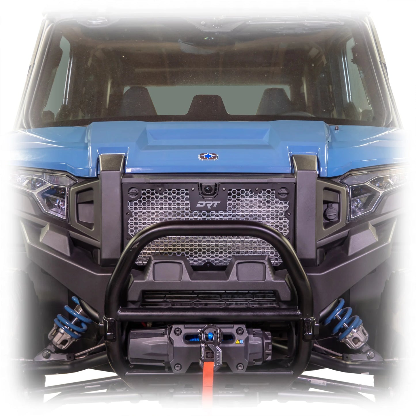 DRT Aluminum Mesh Grill Radiator Guard Polaris XPEDITION 2024+ Straight View
