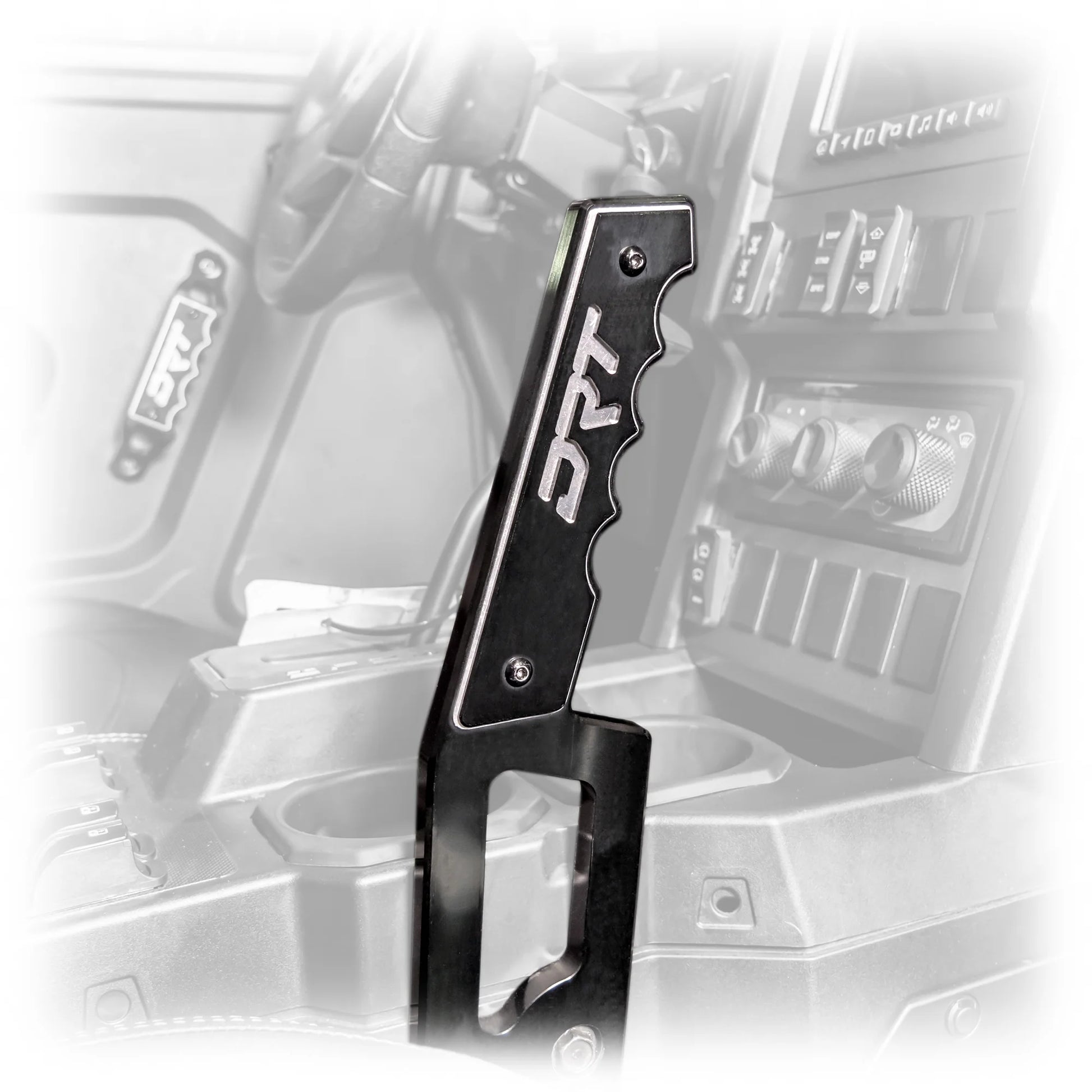 DRT Billet Aluminum Passenger Grab Handle Polaris Xpedition XP ADV 2024+ Black and white 