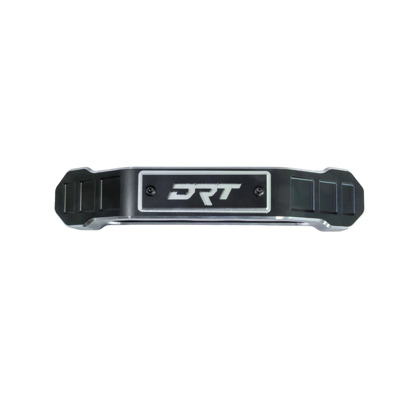 Black metal device with 'DRT' branding on a white background