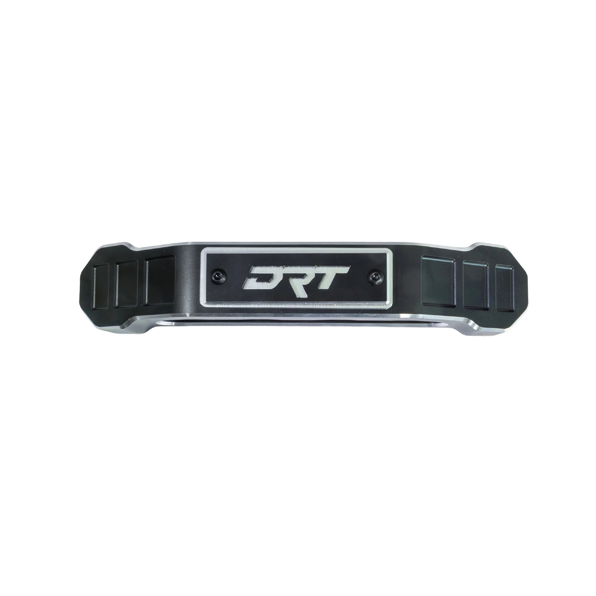 Black metal device with 'DRT' branding on a white background