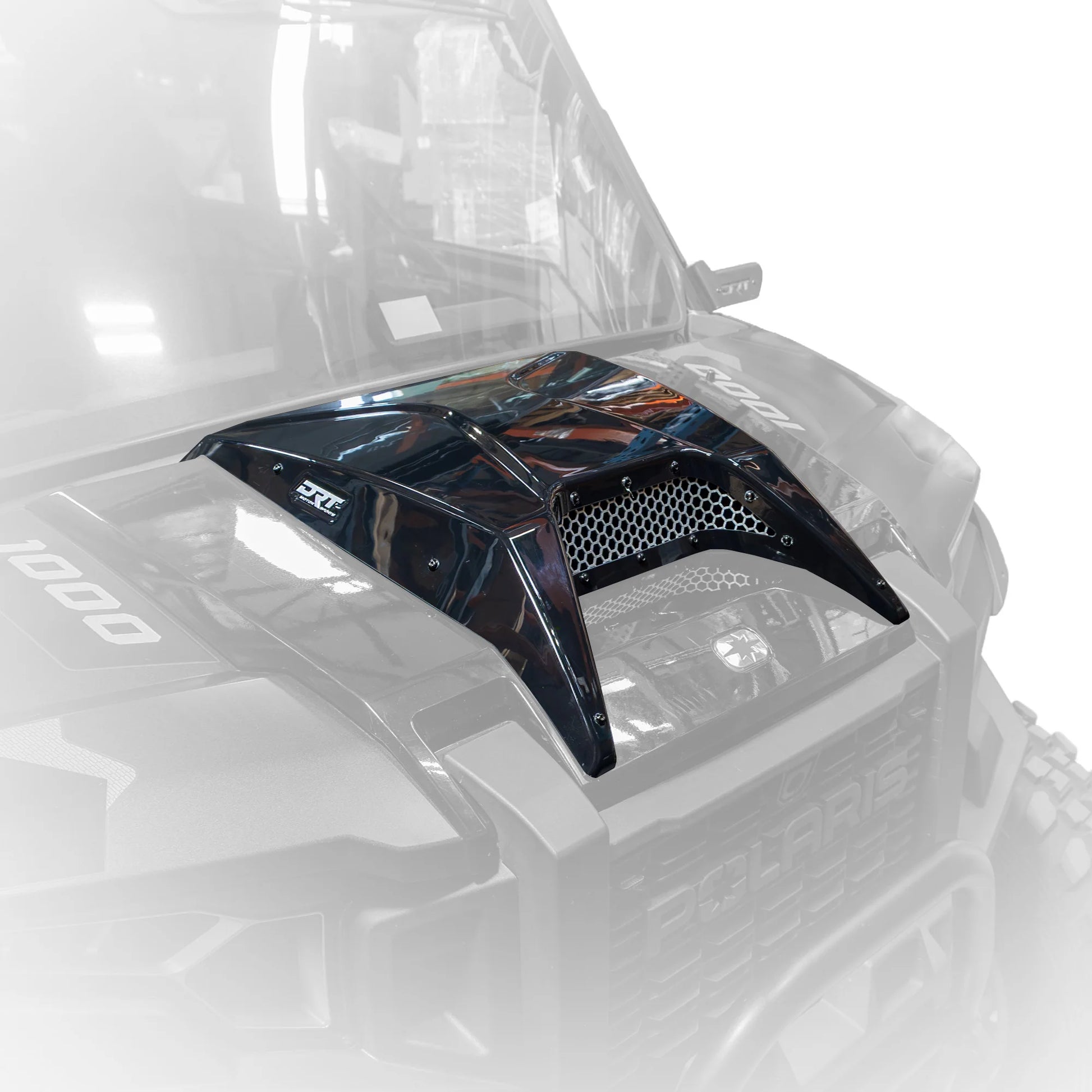 Car spoiler on a vehicle with a clear background