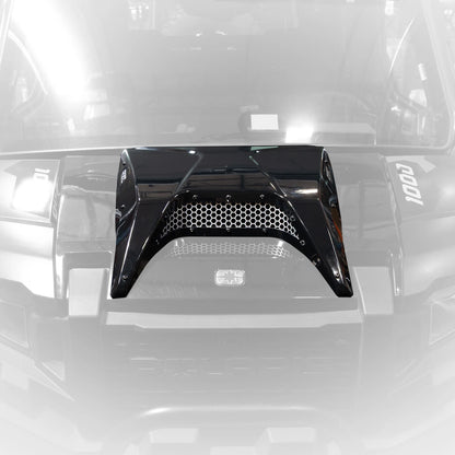 Car spoiler on a reflective surface