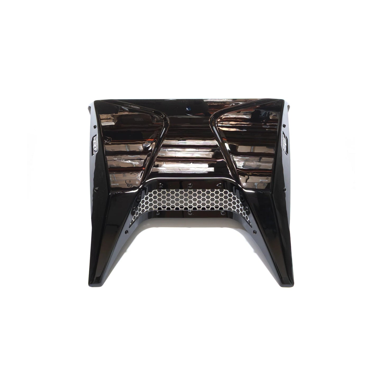 Black car grille on a white background