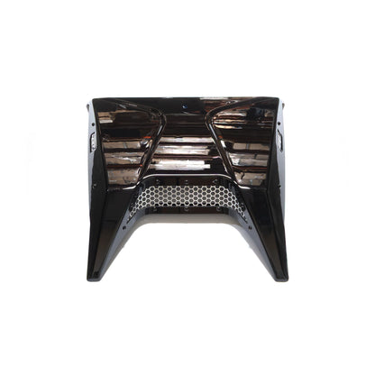 Black car grille on a white background