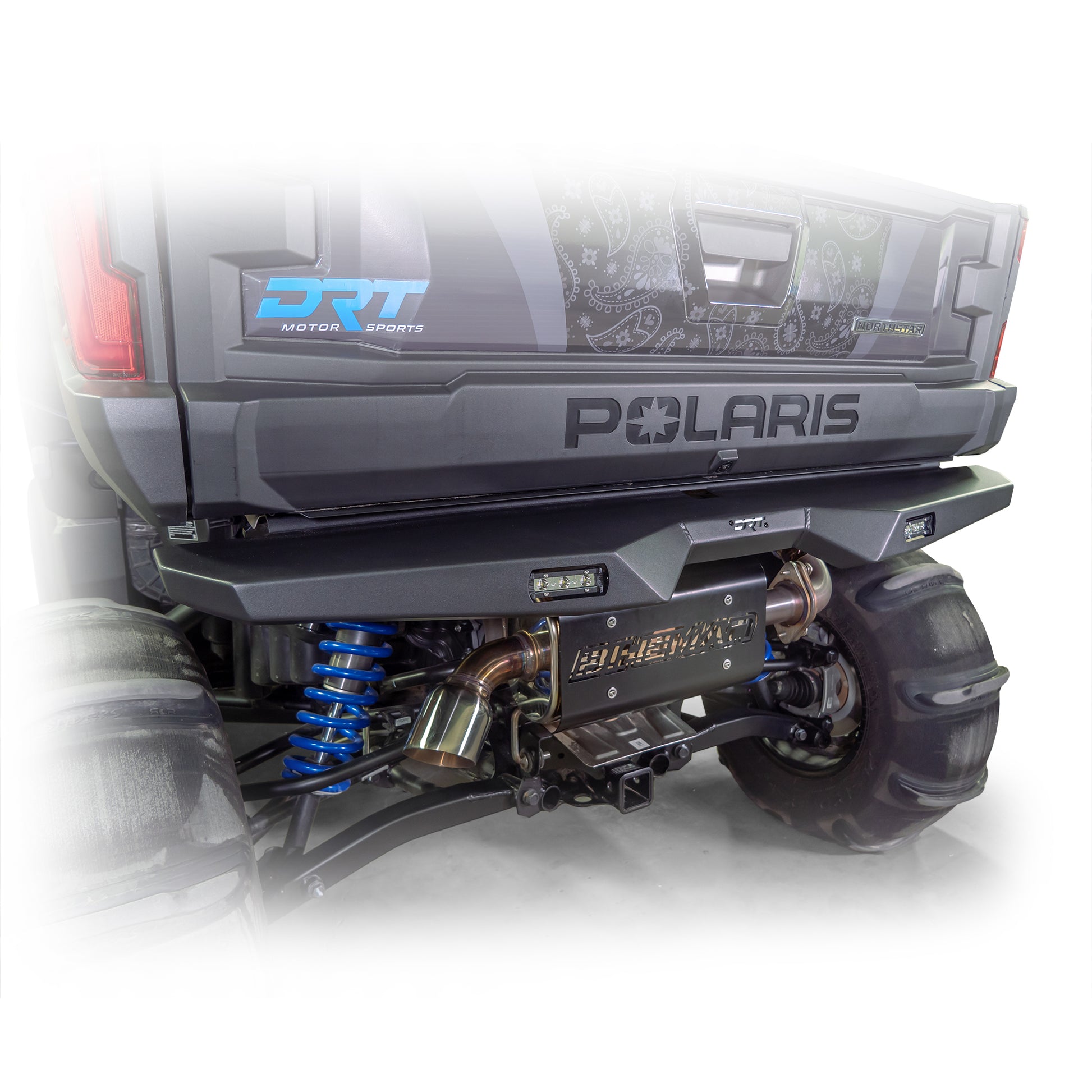 DRT Motorsports Polaris XPEDITION Rear Bumper on machine left angle