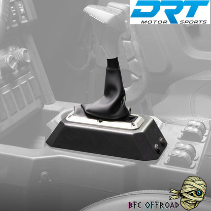 DRT Shifter Boot installed with DRT and BFE Offroad Logo's