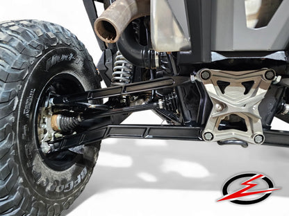 Elektric Offroad Billet High Clearance Radius Rod Arm Kit Black Polaris RZR Pro XP / XP4 2020+ Mounted Side View