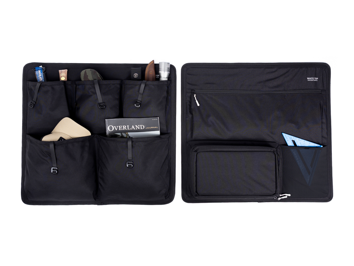 White Top Adventures Ram Promaster Lower Rear Door Storage Panels (Pair)