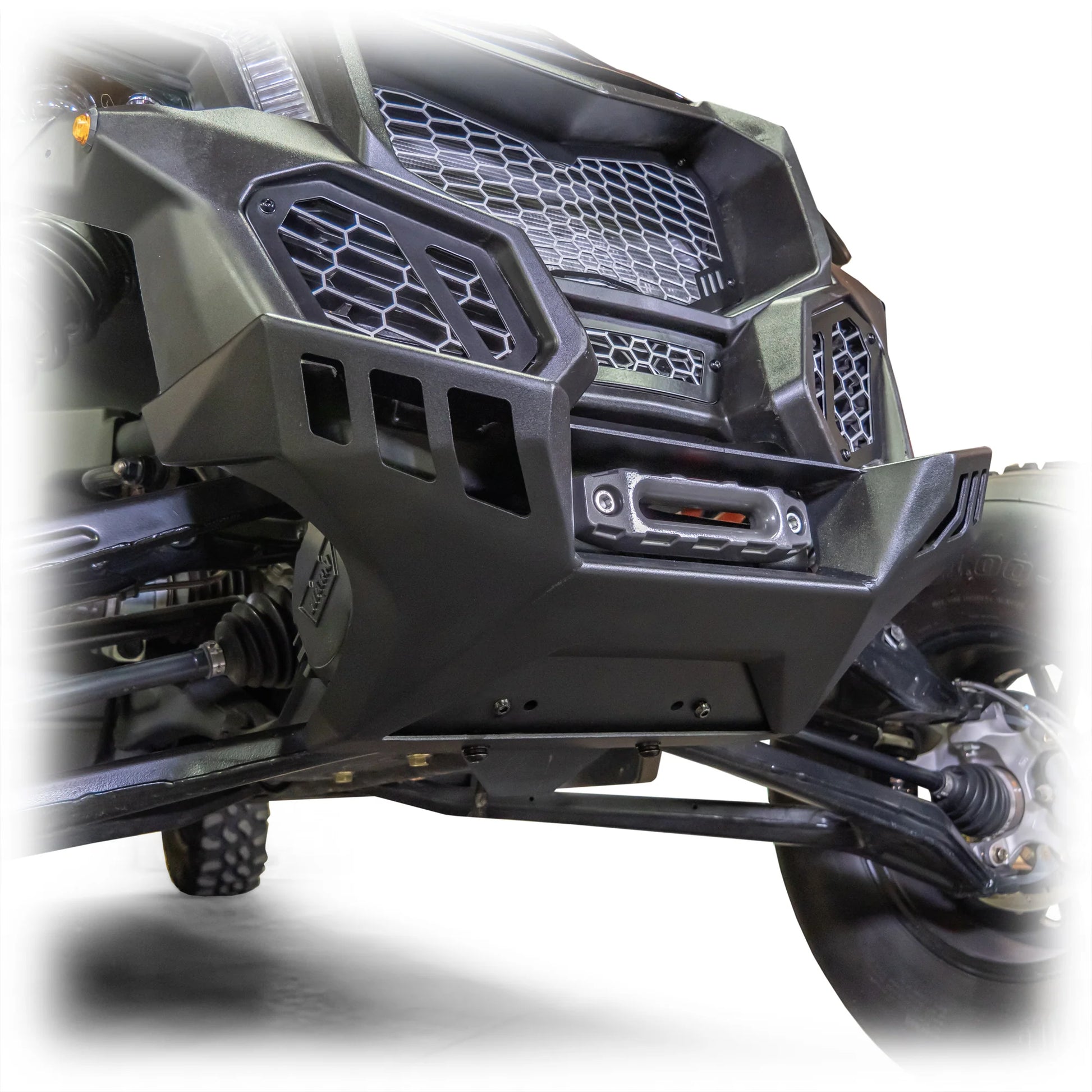 DRT Motorsports Heavy Duty Front Winch Bumper CAN-AM MAVERICK X3 2017-24 Front View