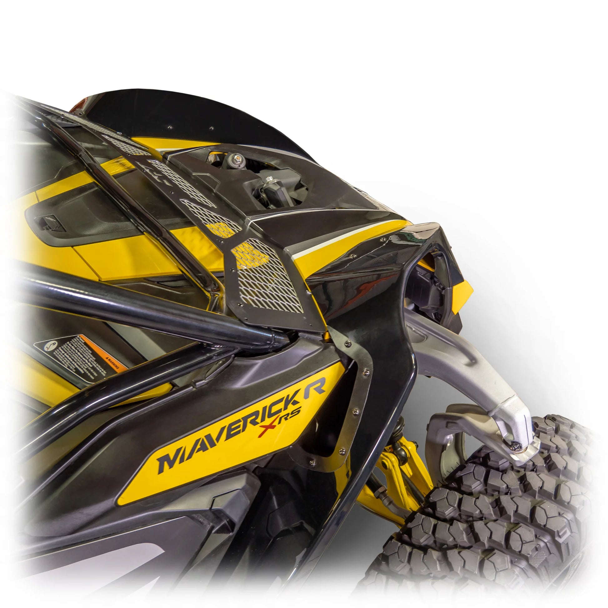 DRT Motorsports Wind Diffuser / Dust Guard – Black – Fits Can-Am Maverick R / X XRS 2024