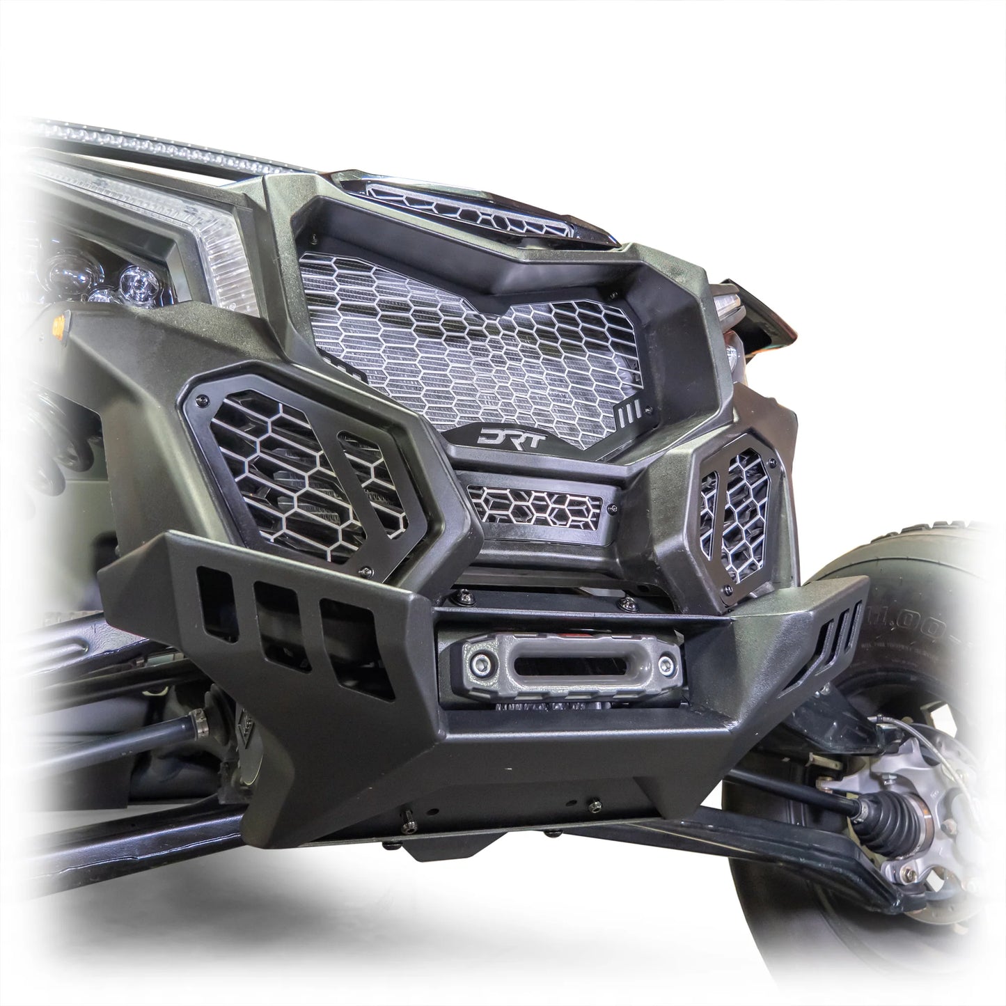 DRT Motorsports V2 5 Pc Front Grill Kit CAN-AM MAVERICK X3 2017-24 Max XRS XDS Front View