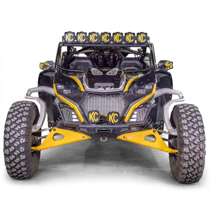 DRT Motorsports Can Am MAVERICK R X XRS 2024+ Vented ABS Hood Scoop Mounted Front view