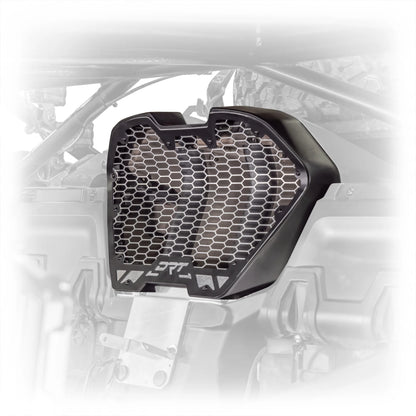 DRT Aluminum Air Intake Vent Grill Kit Can Am Maverick R 2024+ Side B/W