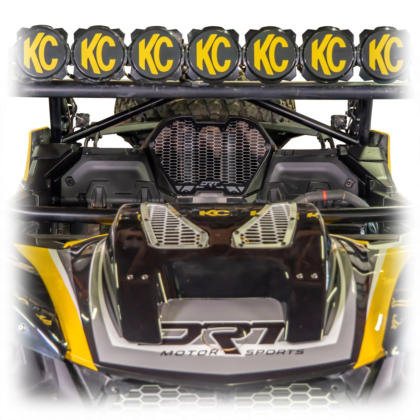DRT Aluminum Air Intake Vent Grill Kit Can Am Maverick R 2024+ Close Up