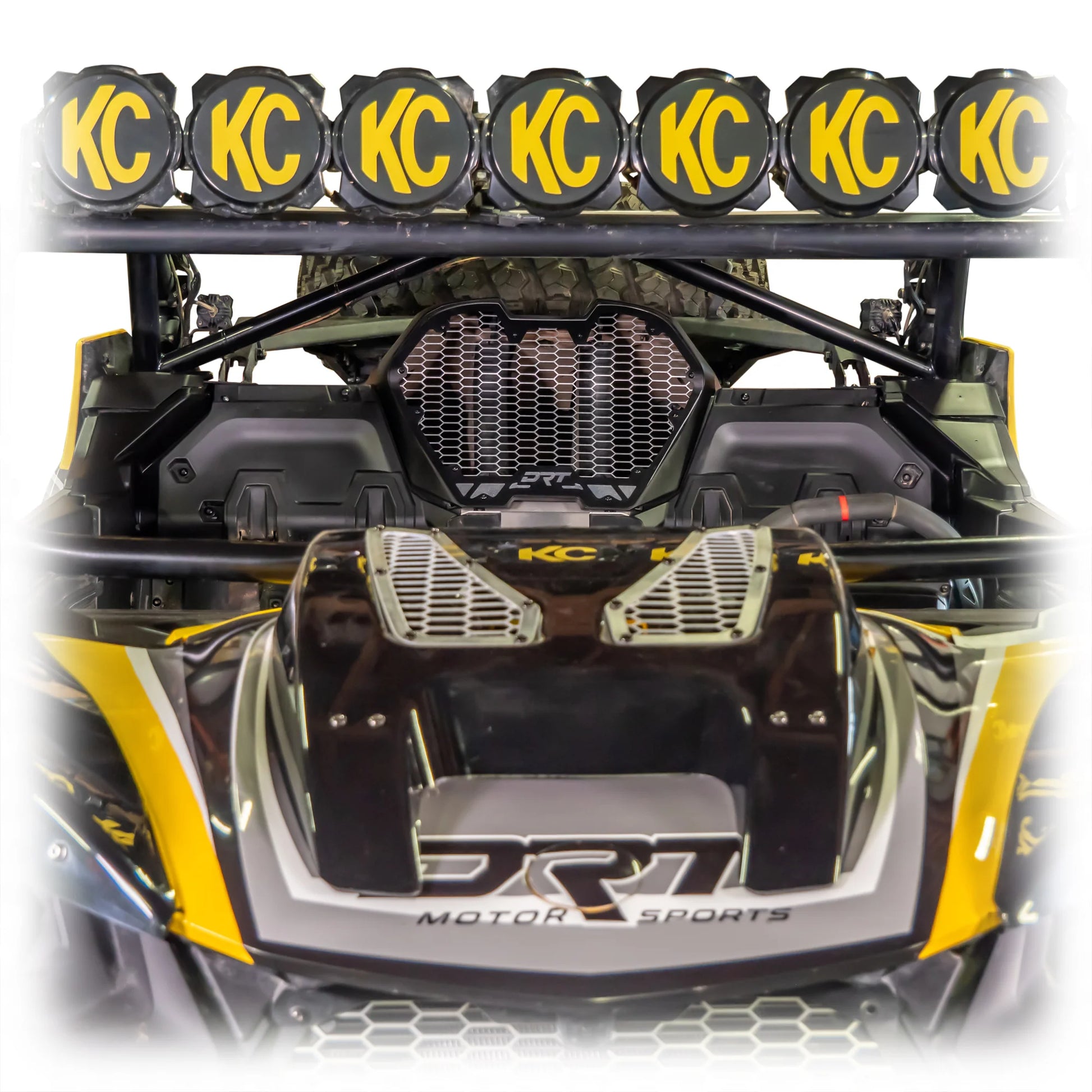 DRT Aluminum Air Intake Vent Grill Kit Can Am Maverick R 2024+ Close Up