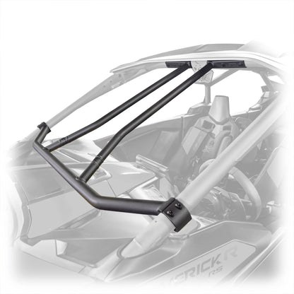 DRT Bolt on Intrusion Bar Kit for OE Cage Fits: CAN-AM MAVERICK R 2024+ / Max Black white Side View