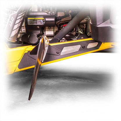 DRT Billet Aluminum Extended Rear Mud Rock Flap Guards Guard Can Am Maverick R