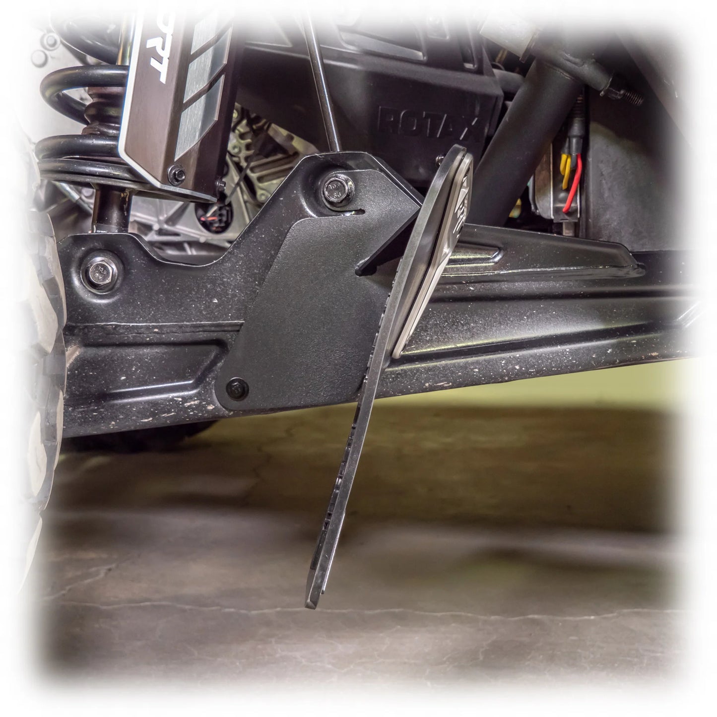 DRT Billet Aluminum Extended Rear Mud Rock Flap Guards Guard CAN AM MAVERICK X3 2017+ mounting bracket