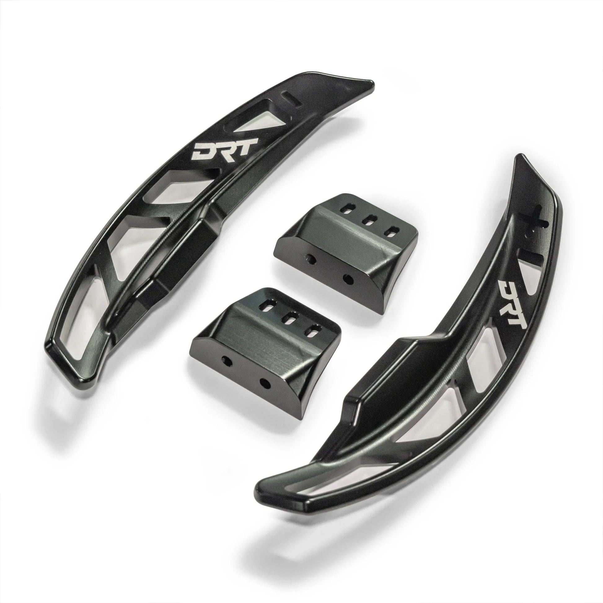 DRT Billet Paddle Shifter Shift Handles Fits: CAN-AM MAVERICK R 2024+ All Models Product View with brackets