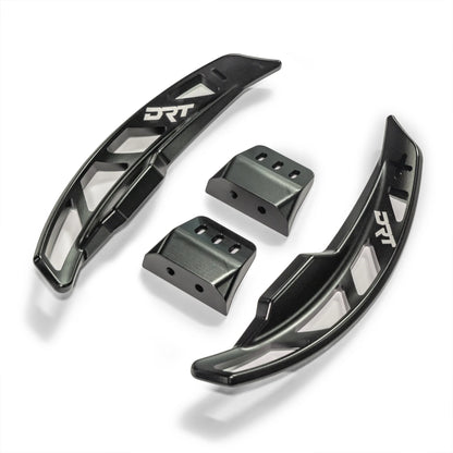 DRT Billet Paddle Shifter Shift Handles Fits: CAN-AM MAVERICK R 2024+ All Models Product View with brackets