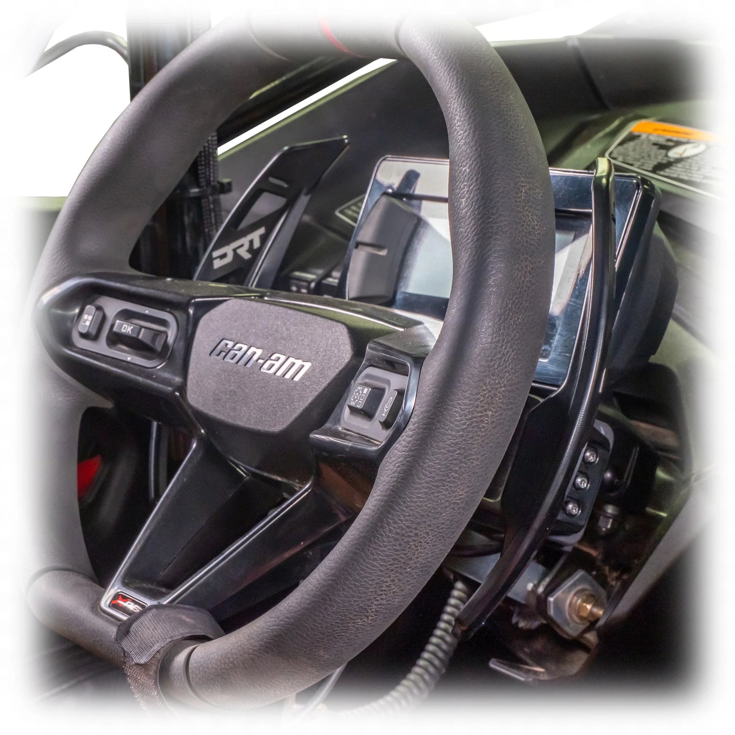 DRT Billet Paddle Shifter Shift Handles Fits: CAN-AM MAVERICK R 2024+ All Models side close up