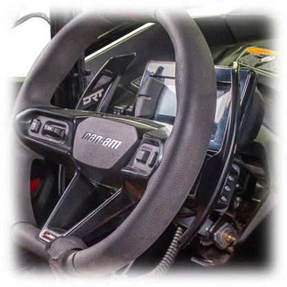 DRT Billet Paddle Shifter Shift Handles Fits: CAN-AM MAVERICK R 2024+ All Models side close up