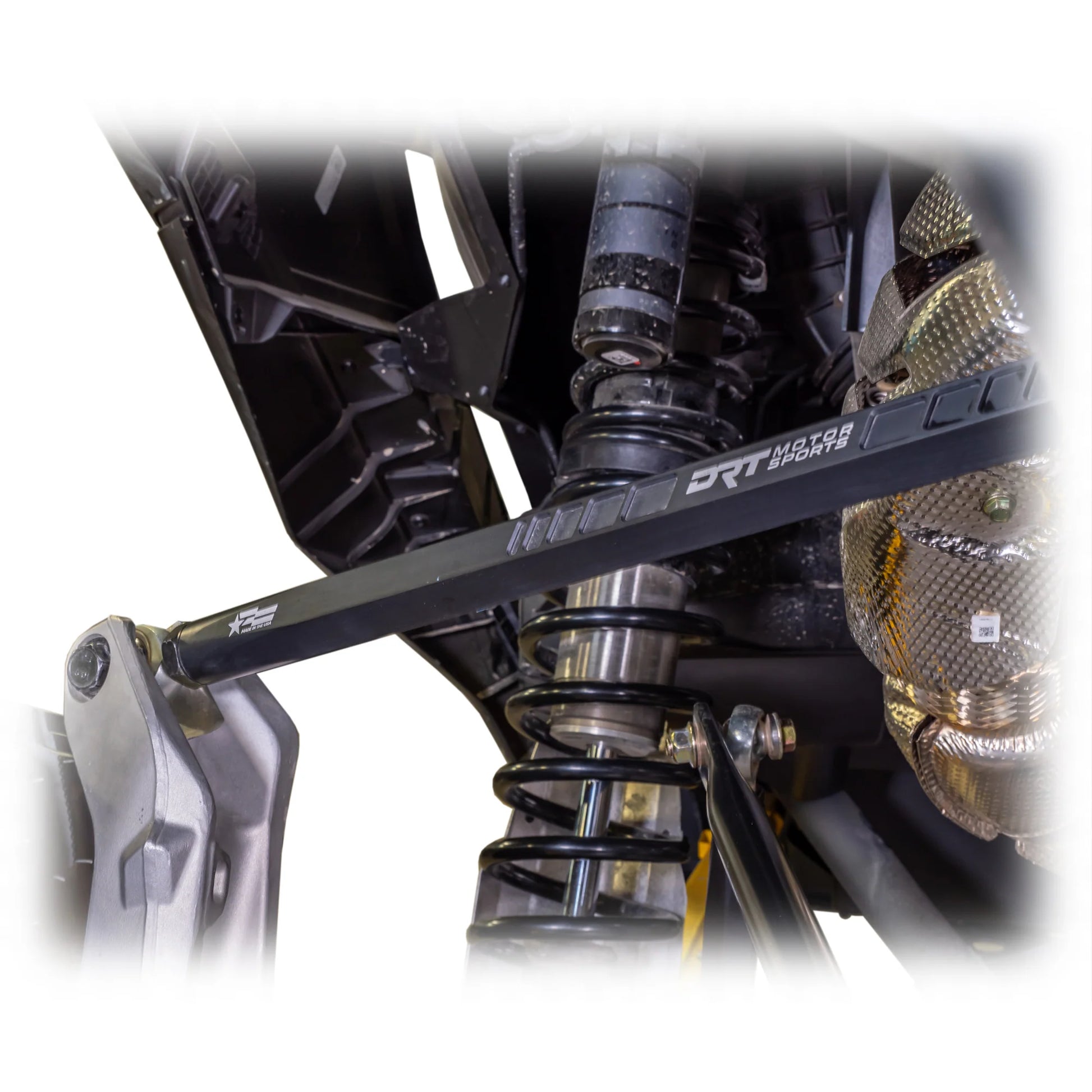 DRT MOTORSPORTS HEX Billet Radius Rods Bars Can Am MAVERICK R X XRS 2024+ Installed Top Rod
