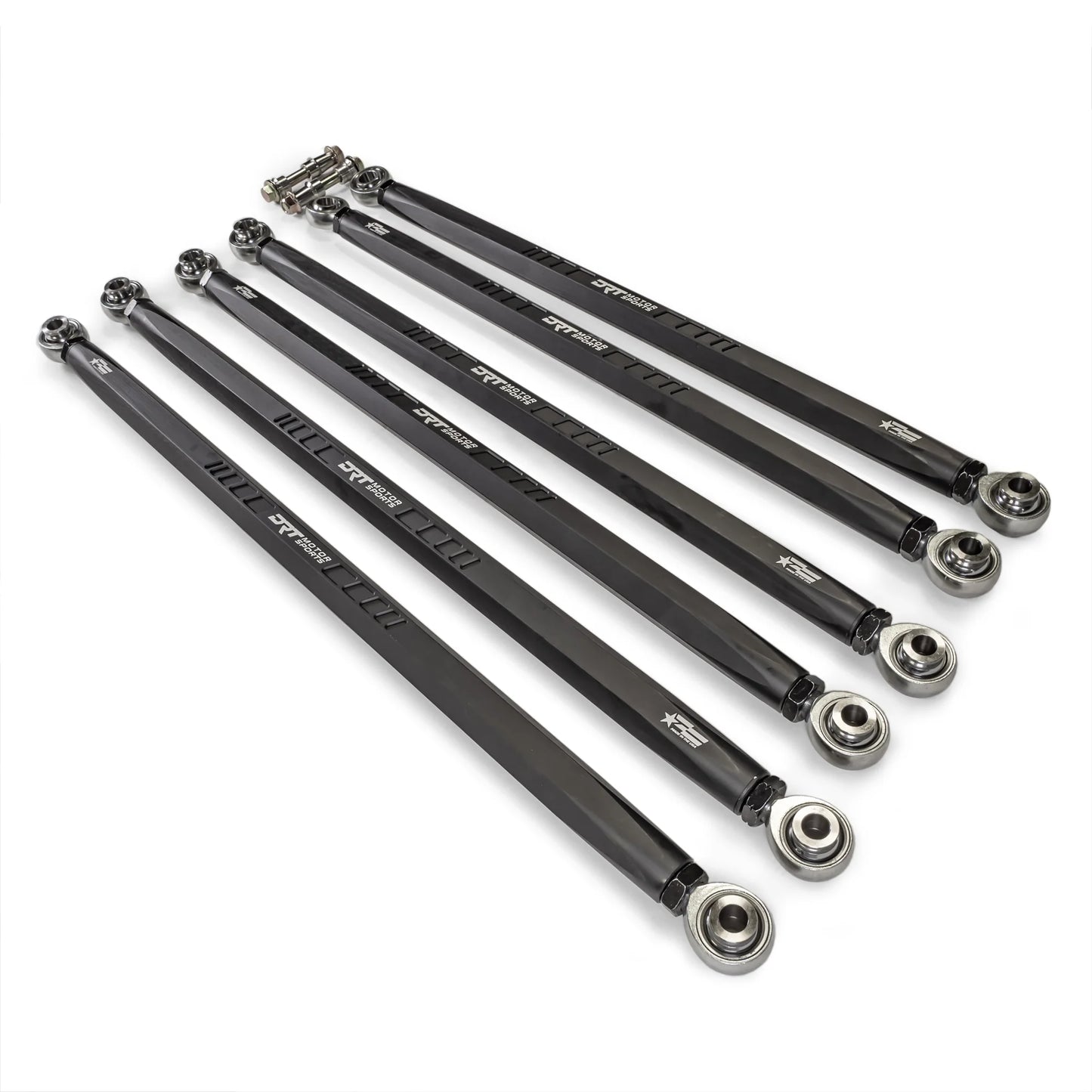 DRT MOTORSPORTS HEX Billet Radius Rods Bars Can Am MAVERICK R X XRS 2024+ unmounted top View