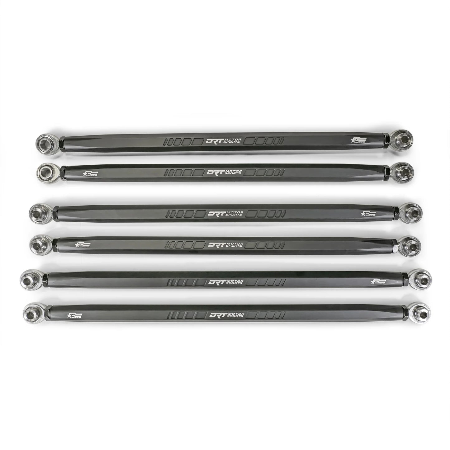 DRT MOTORSPORTS HEX Billet Radius Rods Bars Can Am MAVERICK R X XRS 2024+ Front View