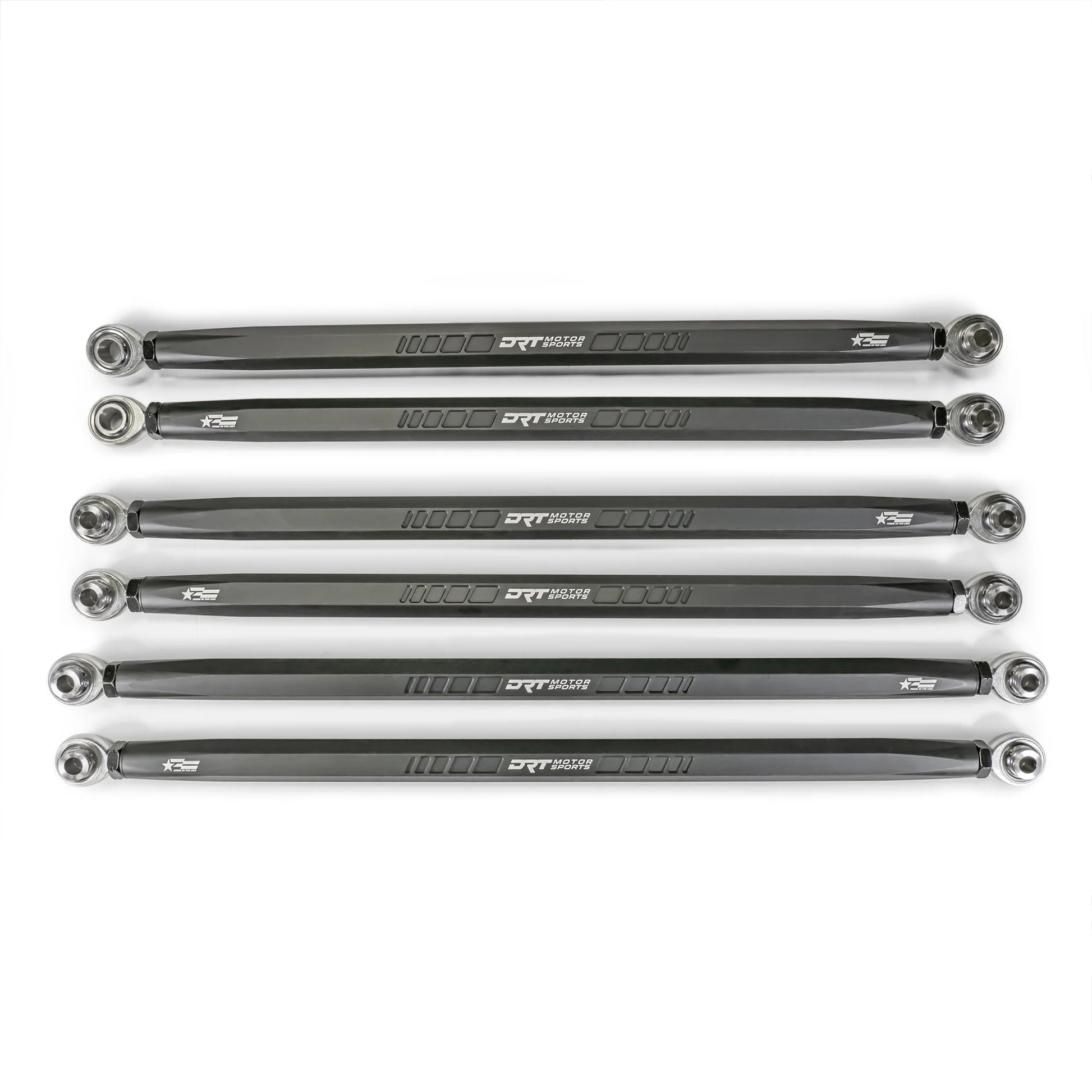 DRT MOTORSPORTS HEX Billet Radius Rods Bars Can Am MAVERICK R X XRS 2024+ Front View