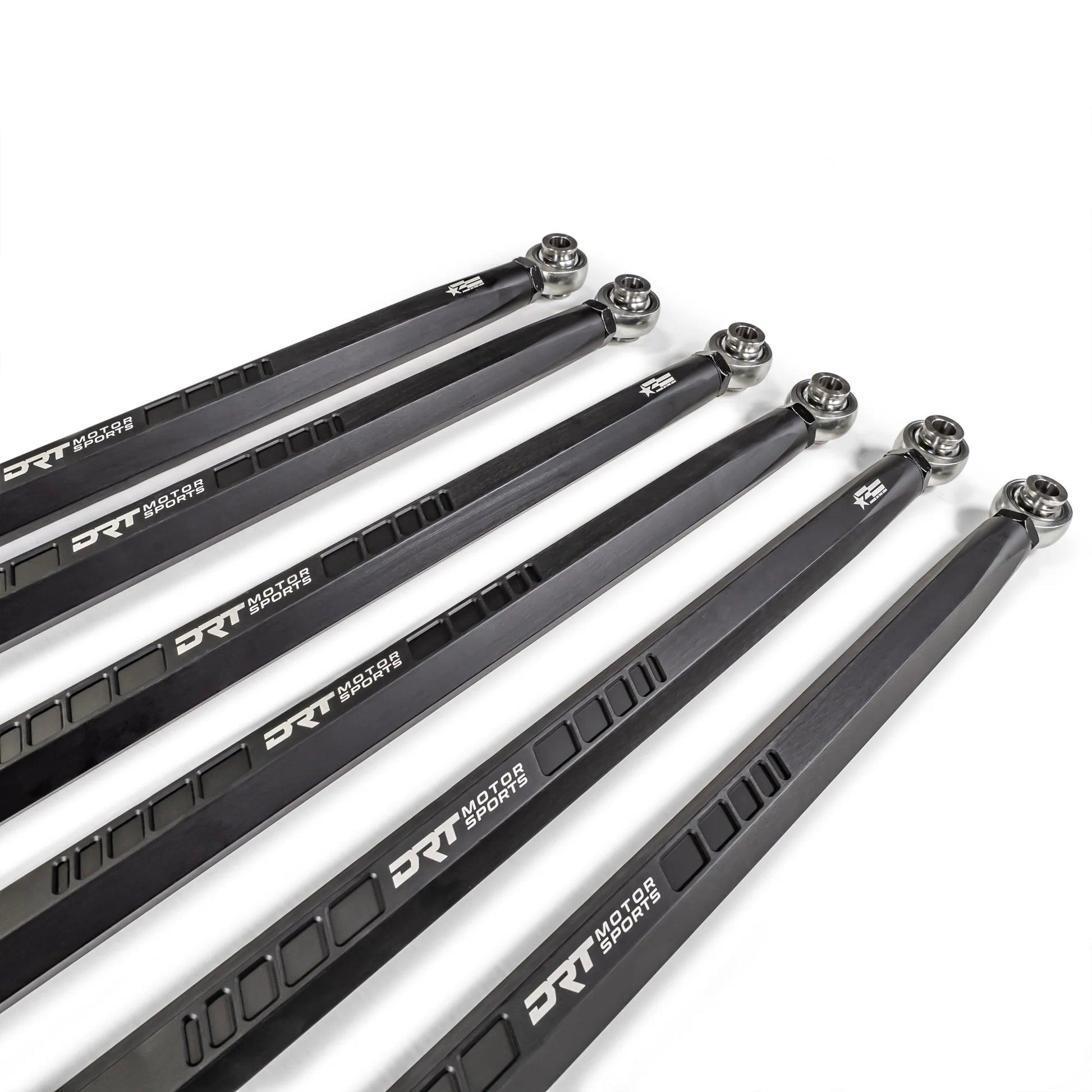 DRT MOTORSPORTS HEX Billet Radius Rods Bars Can Am MAVERICK R X XRS 2024+ Logo and Ends