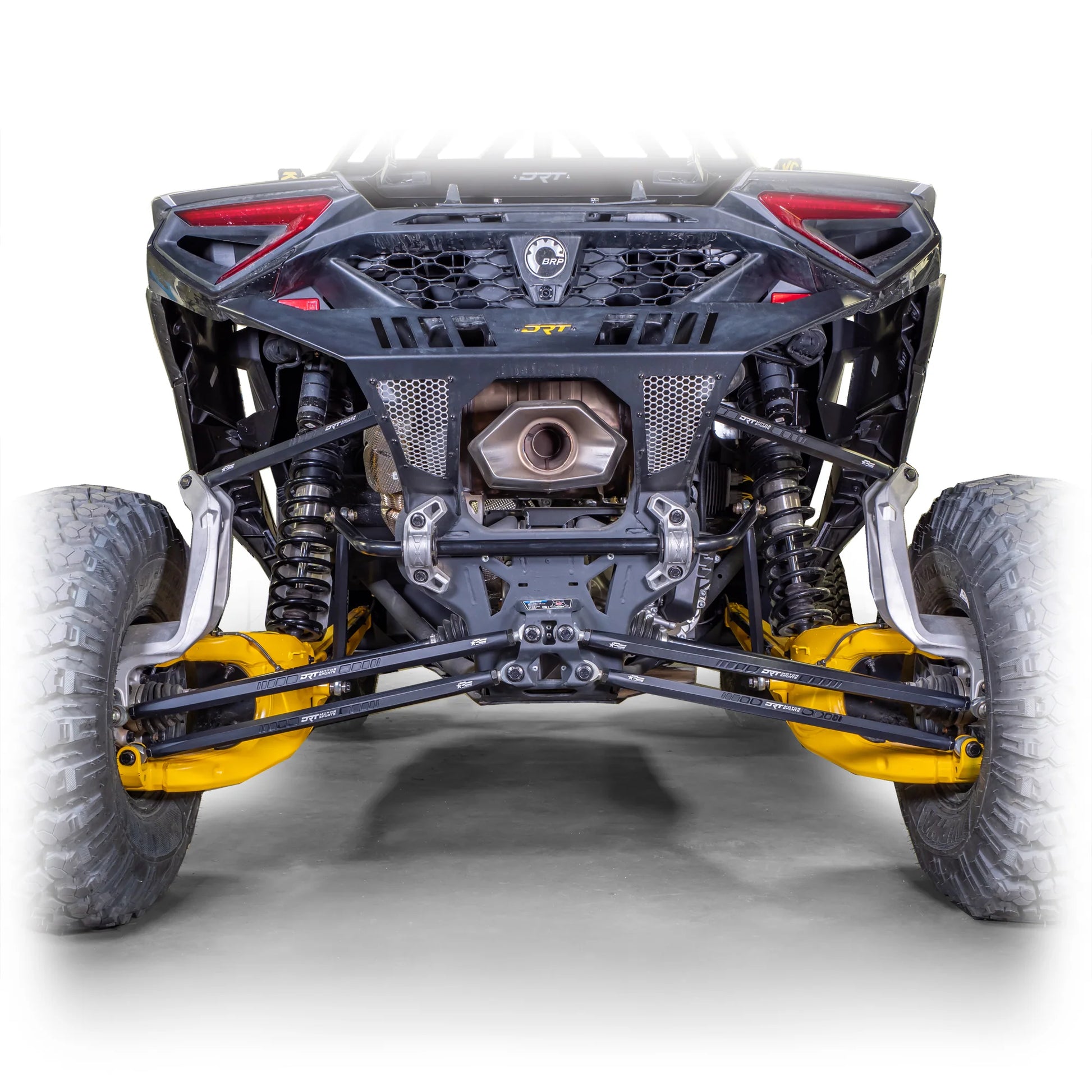 DRT MOTORSPORTS HEX Billet Radius Rods Bars Can Am MAVERICK R X XRS 2024+ Installed Top and Bottom