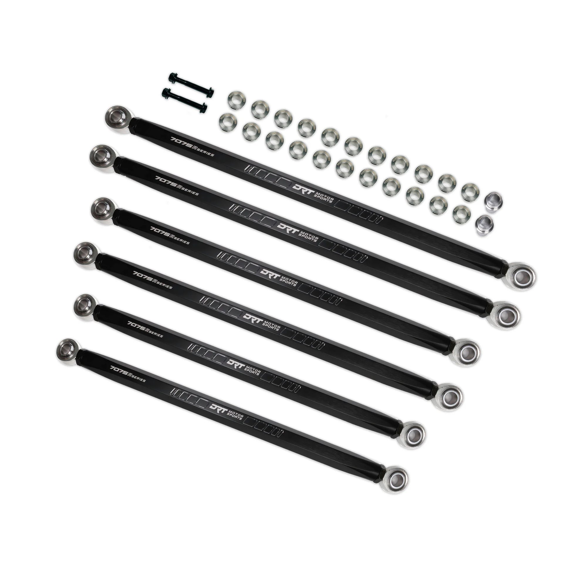 DRT MOTORSPORTS 7075 XD RACE HEX Billet Radius Rods Bars Can Am MAVERICK R X XRS MAX WITH HARDWARE